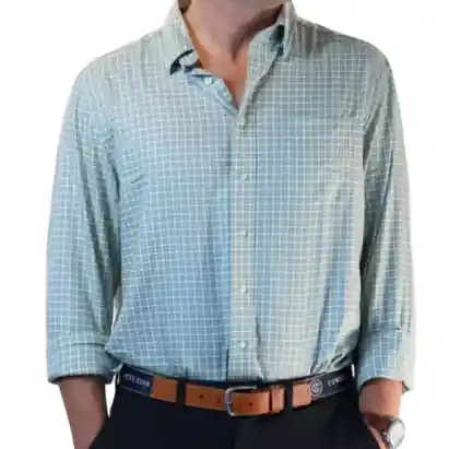 Men‘s Performance Button Down Long Sleeve Shirt by Cowboy Country Club
