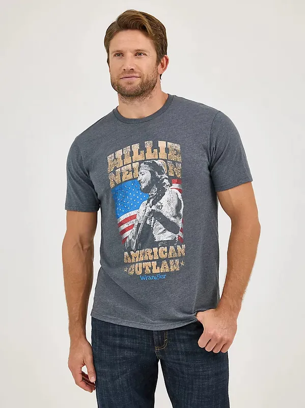 Willie Nelson Short Sleeve Tee by Wrangler