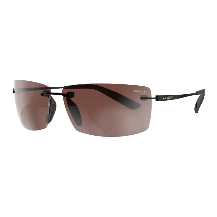 Fynnland XL OTG Sunglasses with Matte Black Frames with Brown Lenses by BEX