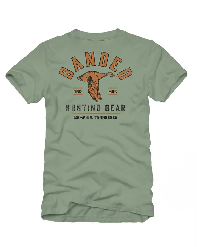 Men‘s Duck Hunt Graphic Short Sleeve Tee Shirt by Banded