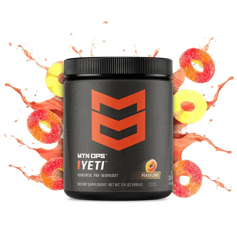 Yeti Peach Zing Tub with 30 Servings by MTN Ops