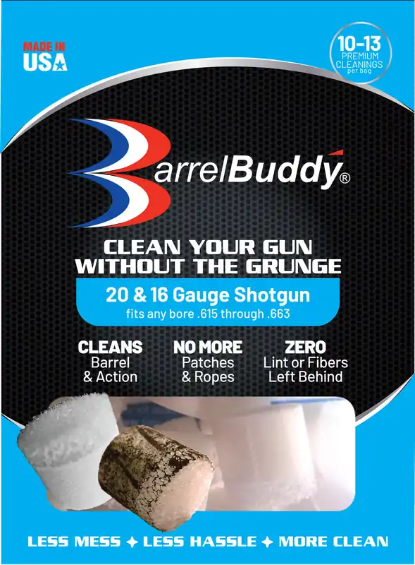35 Pack Blue 20 & 16 Gauge Shotgun Cleaning Barrel Buddy‘s by Barrel Buddy