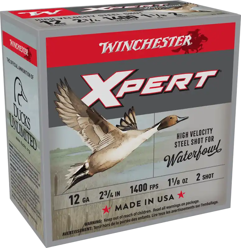 Winchester Xpert 1400fps 12ga 2-3/4" 1-1/8oz 2 Steel Shotgun Ammunition