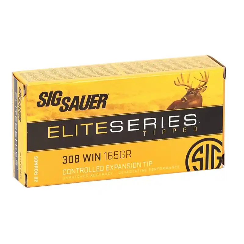 Sig Sauer Elite 2,840 fps 308 Winchester 165 Grain Tipped Gameking Rifle Ammunition