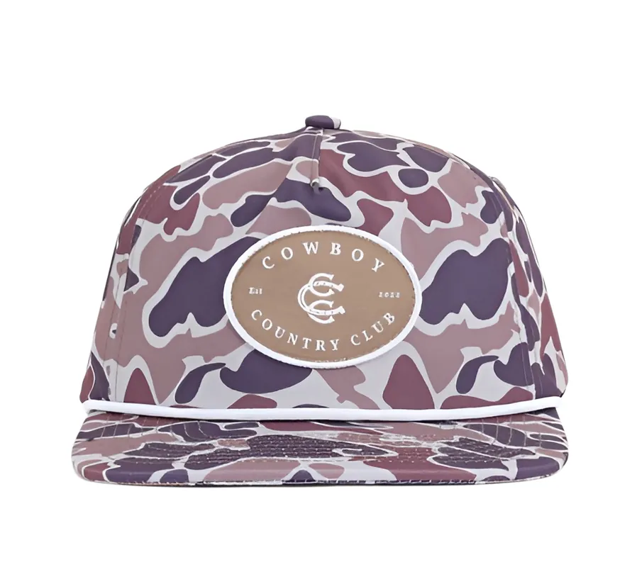 Adult Camo Patch Snapback Hat by Cowboy Country Club