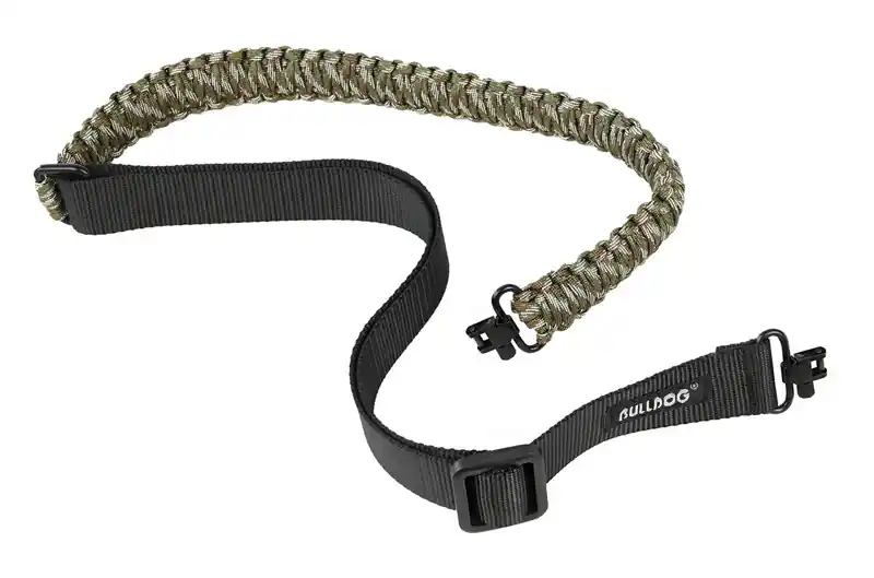 Camo Paracord Rifle Sling With Deluxe Locking Swivels by Bulldog Cases