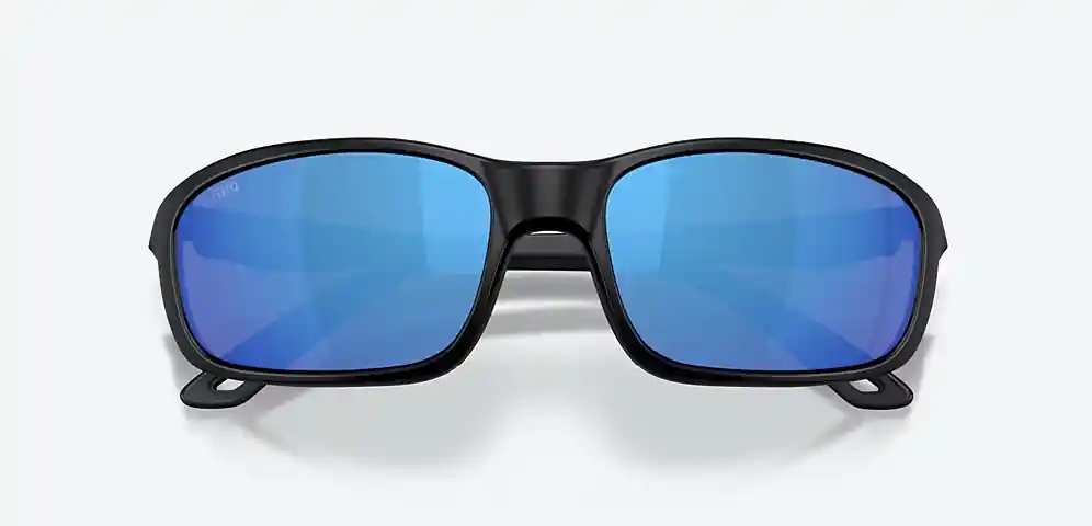 Brine II Matte Black Sunglasses with 580G Blue Mirror Polarized Glass lenses by Costa Del Mar