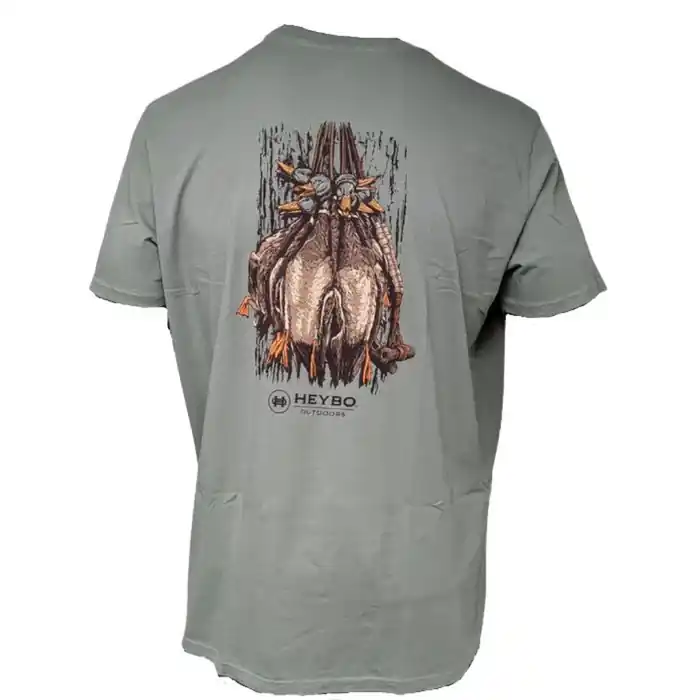 Men‘s Full Duck Straps Short Sleeve Graphic Tee Shirt by Heybo