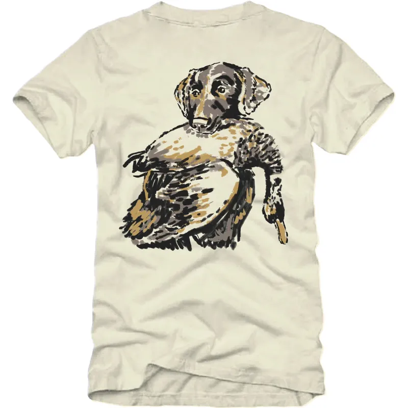 Charcoal Duck Dog Short Sleeve Tee Shirt by Banded