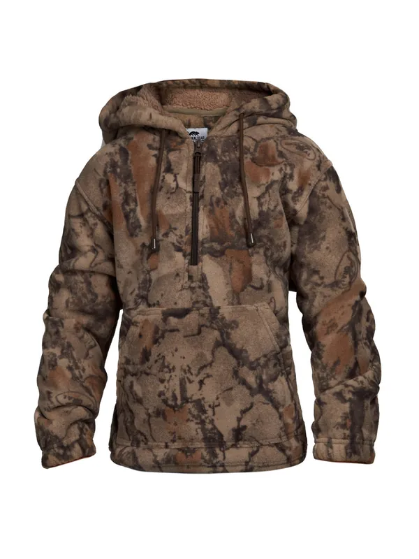 Youth Hibernate Half Zip Hoodie by Natural Gear