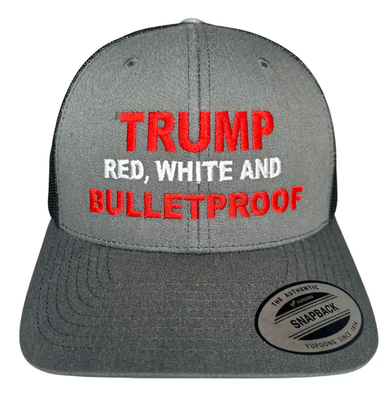 Trump Red, White, and Bulletproof Hat by Riverbed Threads
