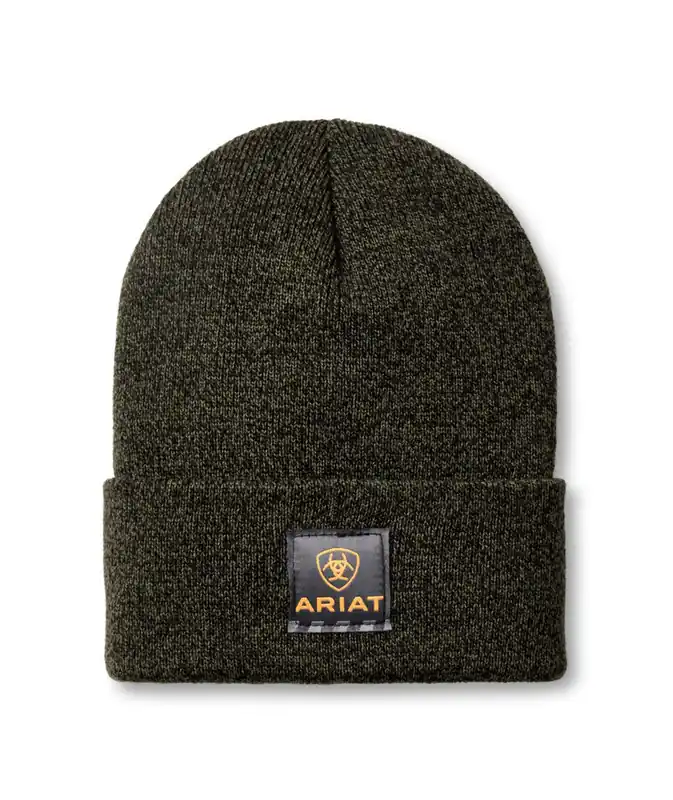 Adult Basil & Black Marled Rebar Watch Cap by Ariat