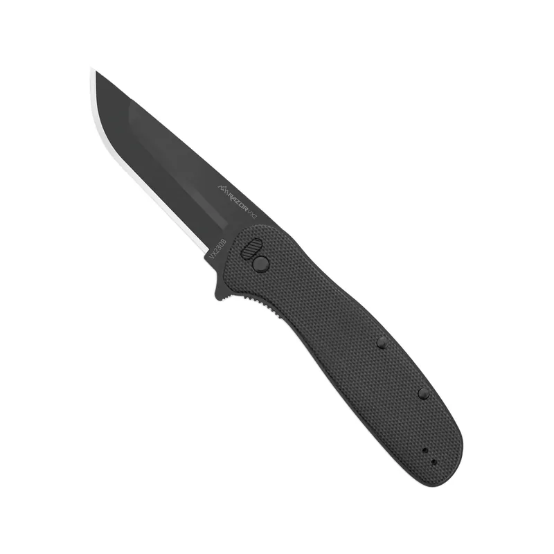 Black Razor VX2 Spring Assisted Folding Knife by Outdoor Edge