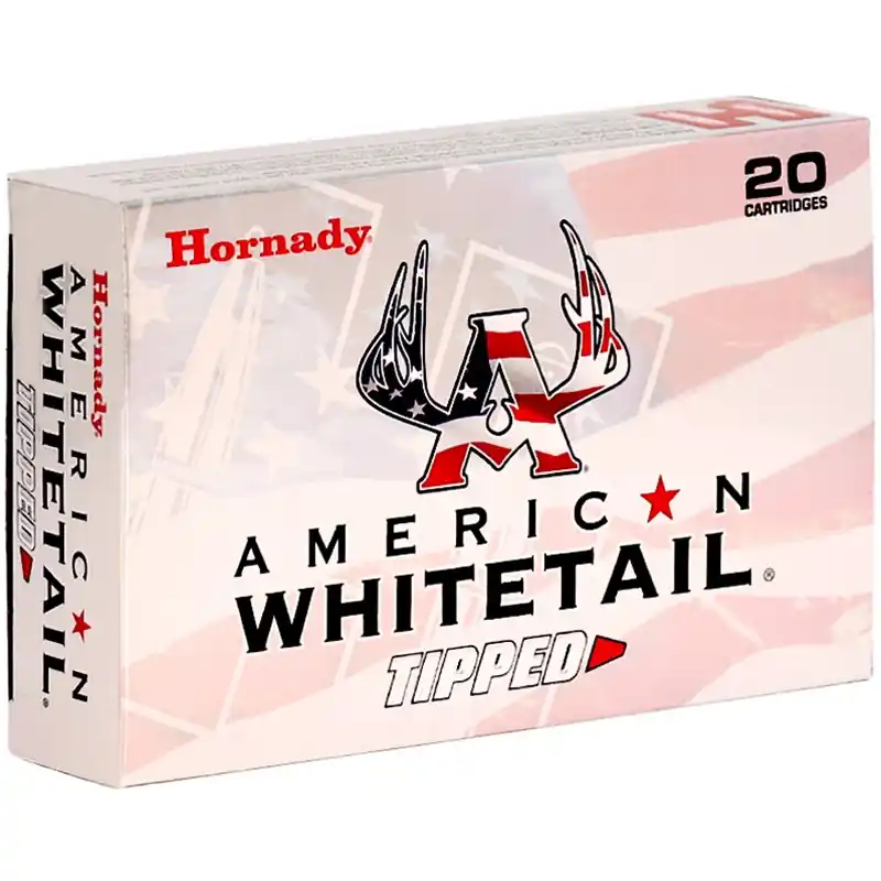 Hornady American Whitetail Tipped 3,050 fps 7mm Remington Magnum 154 Grain Super Shock Tip Rifle Ammunition
