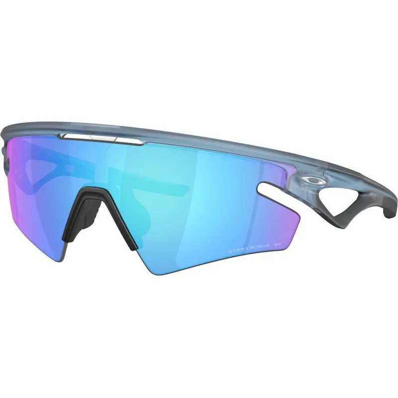 Sphaera Slash Matte Transparent Stonewash Frames with Sapphire Polarized Lenses by Oakley