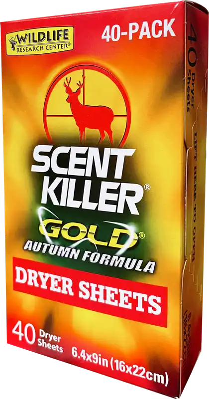Scent Killer® Gold® Autumn Formula® Dryer Sheets 40 Pack