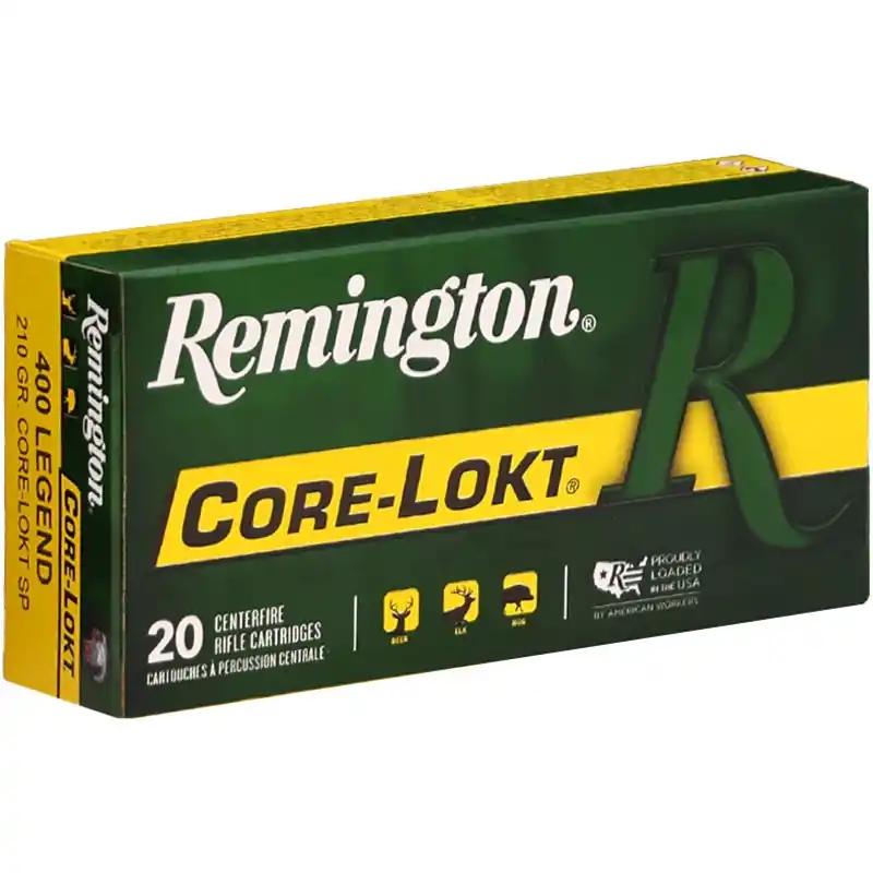 Remington Core Lokt 2,250 400 Legend 210 Grain Pointed Soft Point Rifle Ammunition