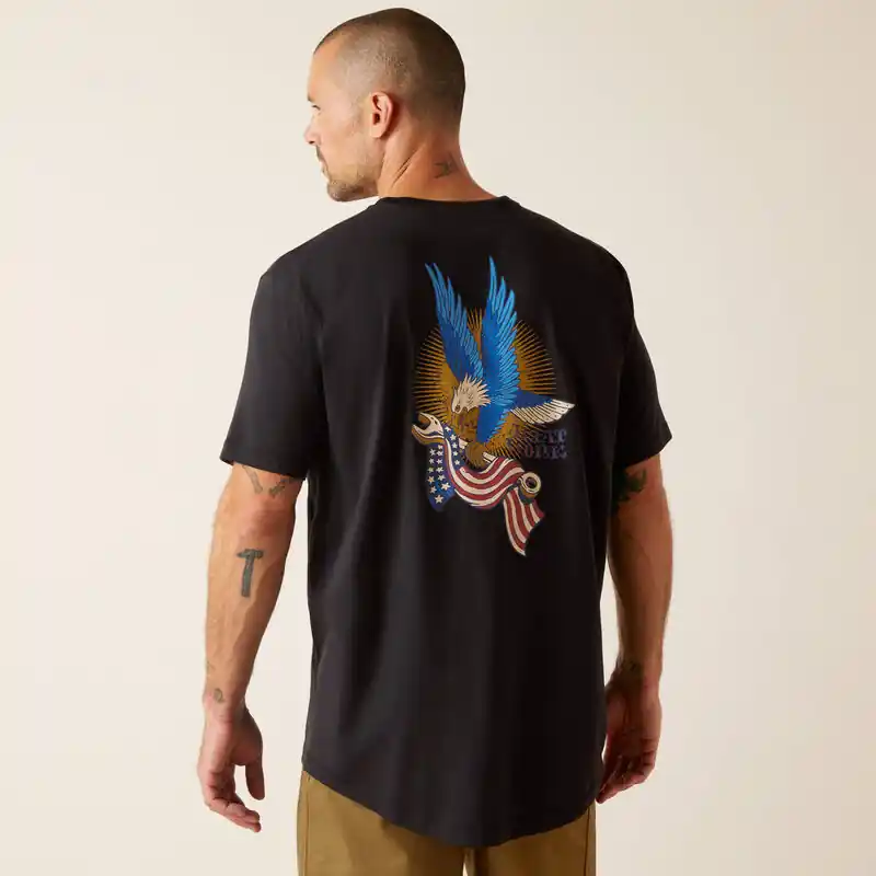 Rebar Workman Victory Eagle Tee Shirt by Ariat