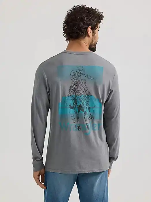Riding Wrangler Long Sleeve Tee by Wrangler