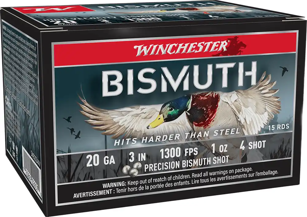 Winchester Bismuth 1,300 fps 20 Gauge 3" 1 oz. 4 Shot Shotgun Ammunition
