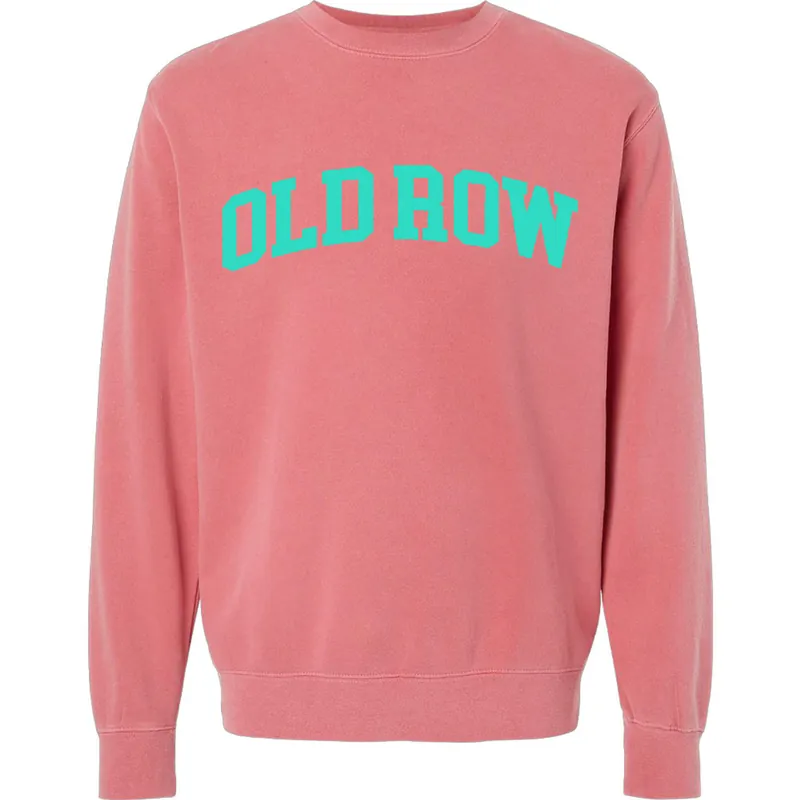 Men‘s Pigment Dyed Crewneck Sweatshirt in Pink by Old Row