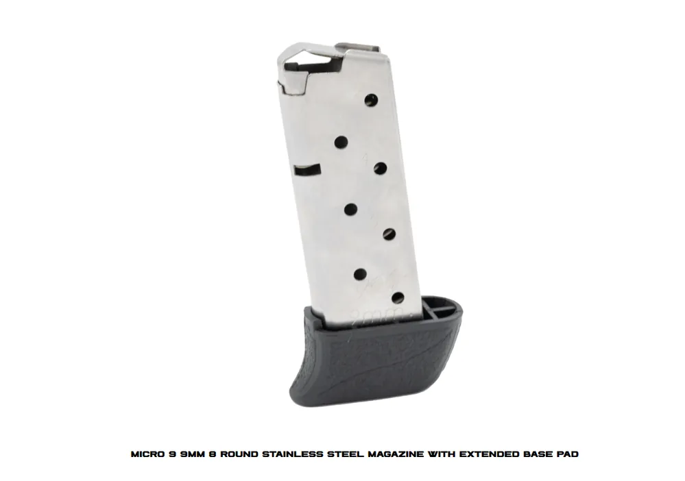 Micro 8 round 9mm Luger Magazine by Kimber