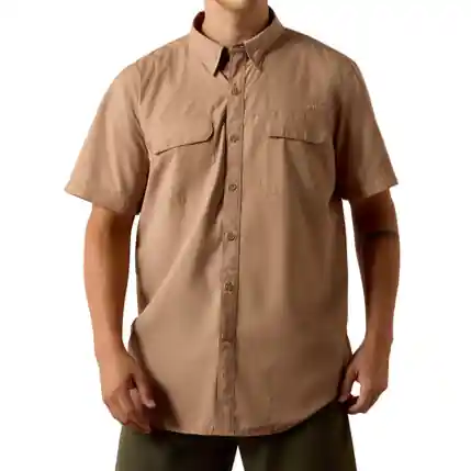 Men‘s Printed VenTEK Outbound Short Sleeve Button Up Shirt by Ariat