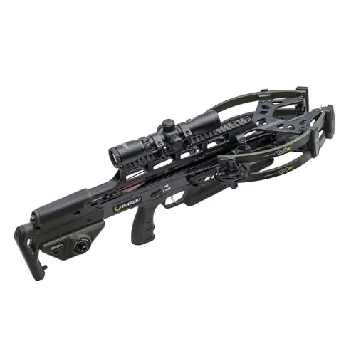 TX 28 Moss Green Crossbow with ACUslide MAXX & RangeMaster 100 Black Scope by TenPoint