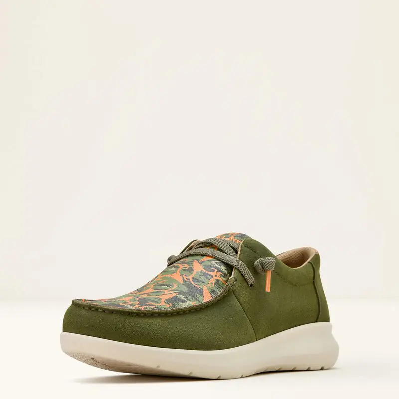 Hilo Shoes in Winter Moss and Orange by Ariat