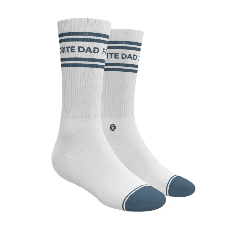 Men‘s The Favorite Dad Heel Hammock Crew Socks by Shinesty