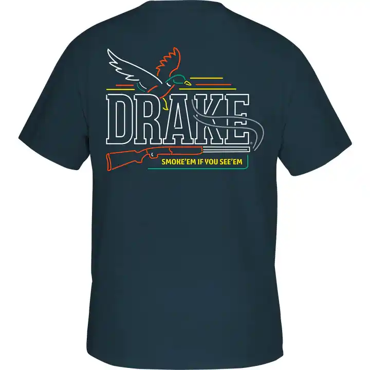 Neon Shoot See Short Sleeve Tee by Drake