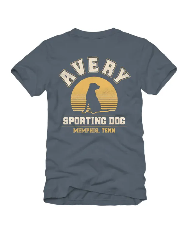 Men‘s Sunset Lab Short Sleeve Graphic Tee Shirt by Avery