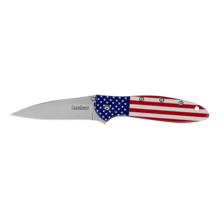 Leek Folding Knife in USA Flag by Kershaw Knives