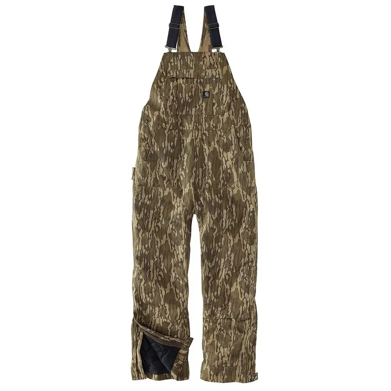 Men‘s Bottomland Rugged Flex Duck Loose Fit Insulated Bib Overalls by Carhartt