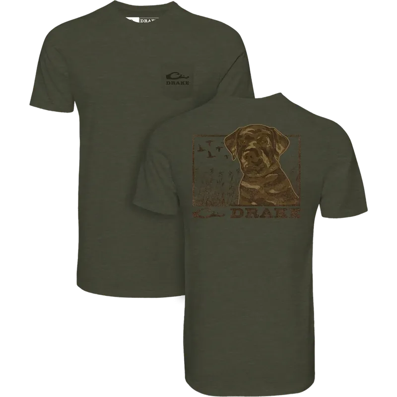 Men‘s Chocolate Lab Short Sleeve Graphic Tee Shirt by Drake