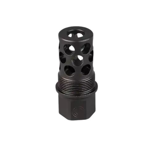 Thread Over Muzzle Device Compact 30 Cal Radial Brake 5/8x24 Thread by SilencerCo.