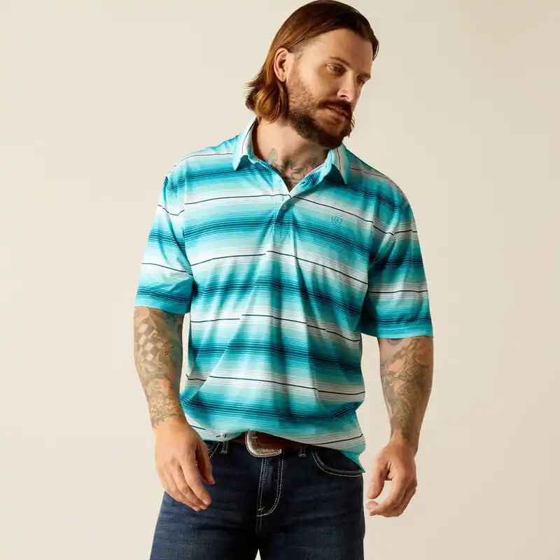 All Over Print Short Sleeve Polo Shirt by Ariat