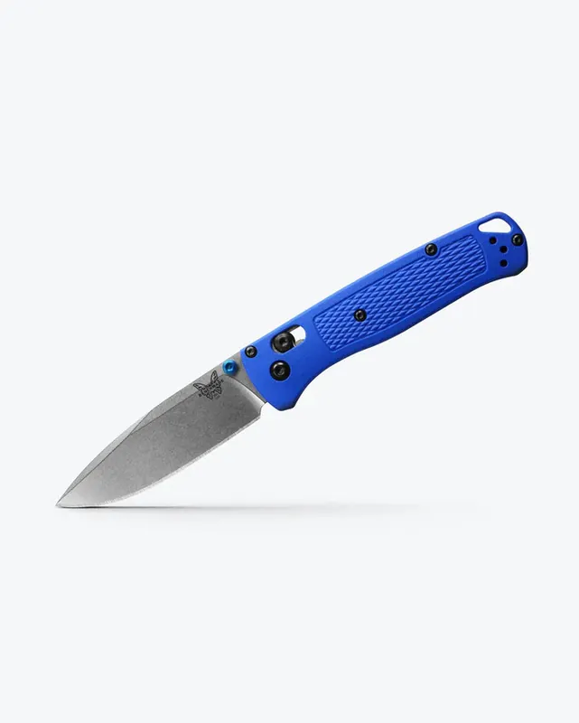 Bugout Axis in Blue Grivory by Benchmade