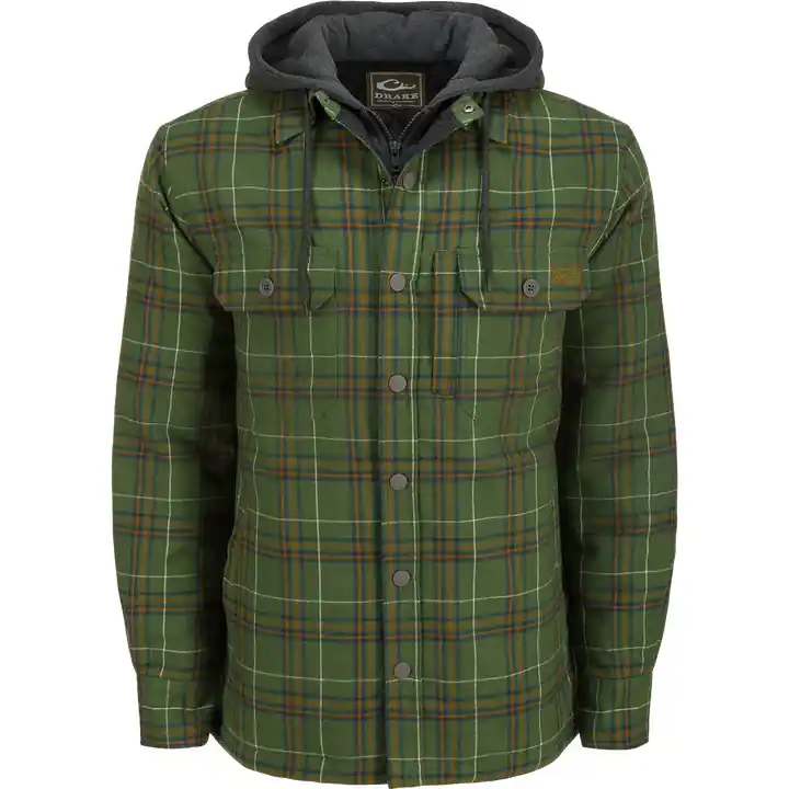 The Campfire Flannel Hoody by Drake Waterfowl