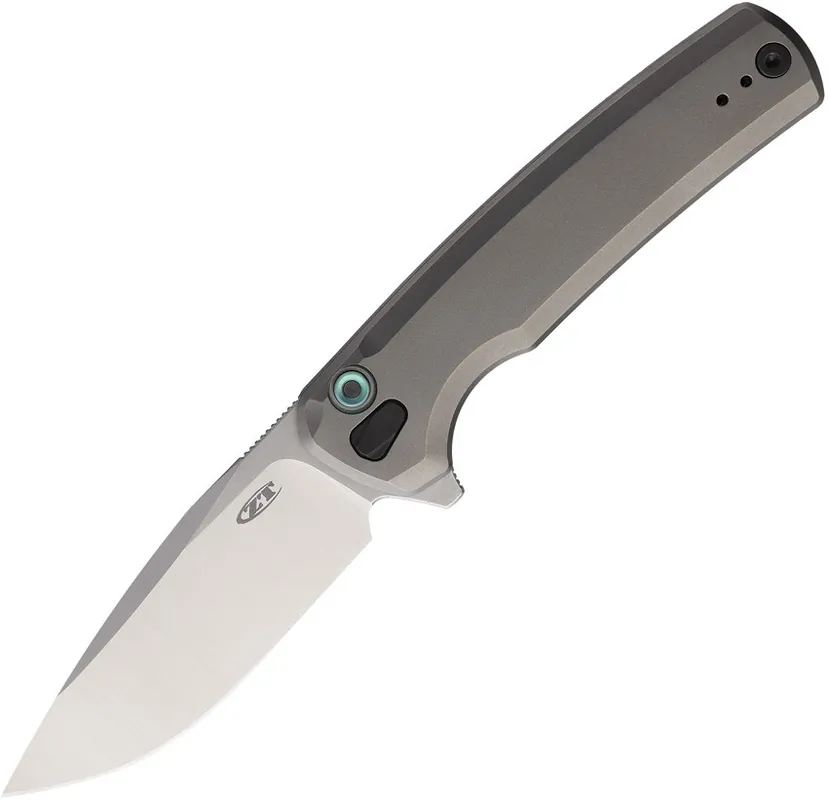Original TI Two Tone Button Lock Folding Knife Ceramic Ball Bearing S45VN Steel by Zero Tolerance