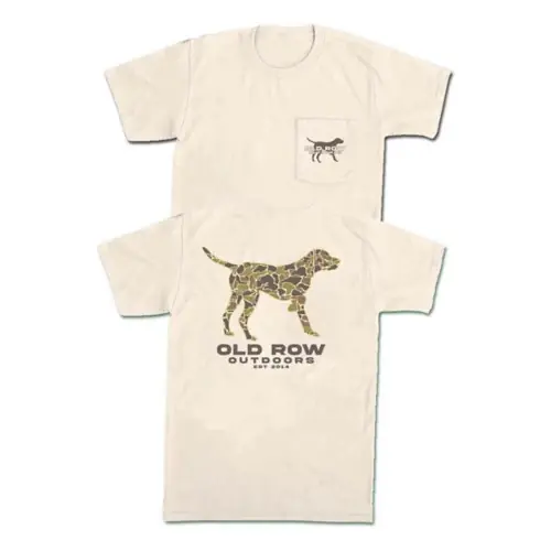 Men‘s Outdoors Pointer Short Sleeve Pocket Graphic Tee Shirt by Old Row