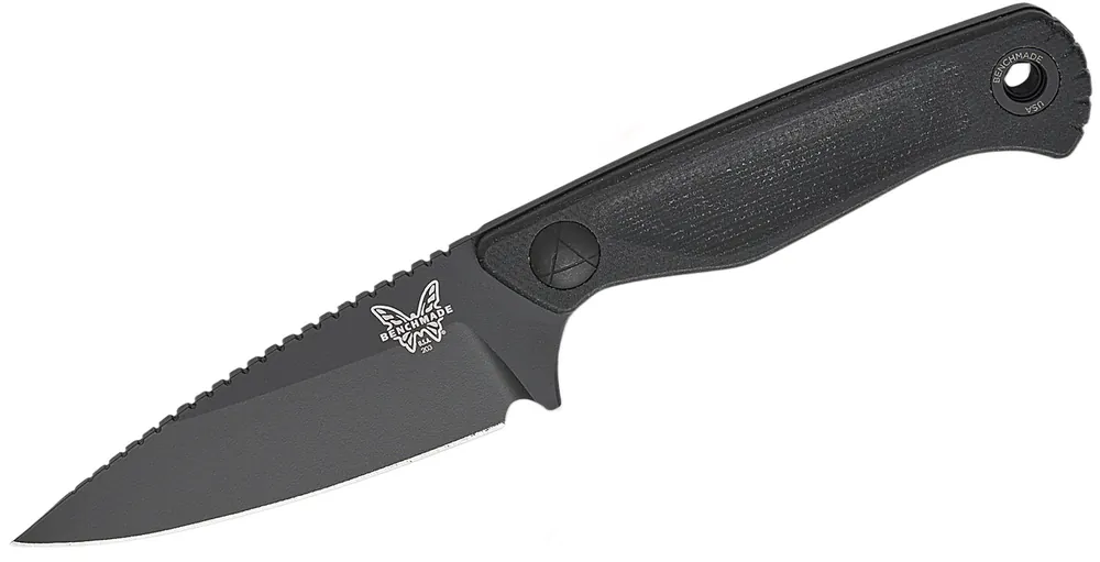 Dacian Black Micarta Fixed Blade Knife by Benchmade