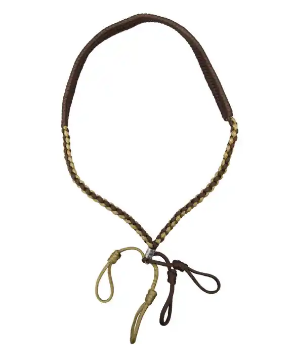Brown & Tan Braided Lanyard by Buck Gardner