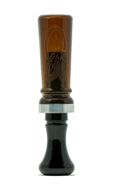 Bourbon/Black Edge Double Reed Duck Call by Elite