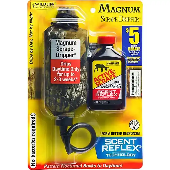 Wildlife Research Center 4 fl. oz. Magnum Scrape Dripper/Active-Scrape Deer Lure Combo