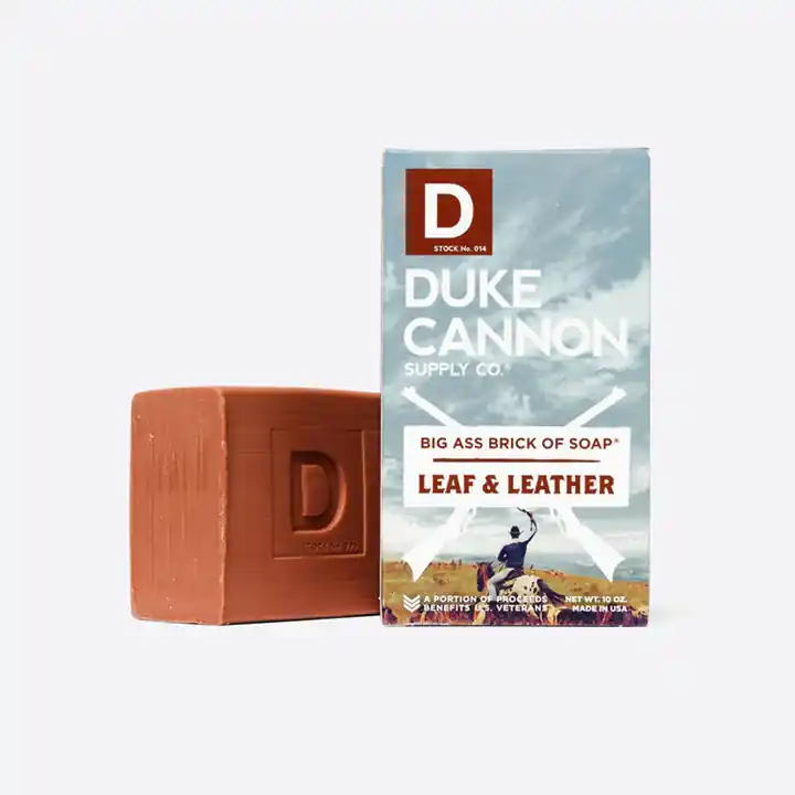 Big Ass Brick Soap Leaf Leather by Duke Cannon
