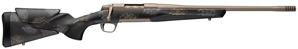 Browning X-Bolt 2 Speed SPR HD 7mm PRC Bolt Action Rifle with 20 Inch Smoked Bronze Cerakote Threaded Barrel in Sponge Camo Stock