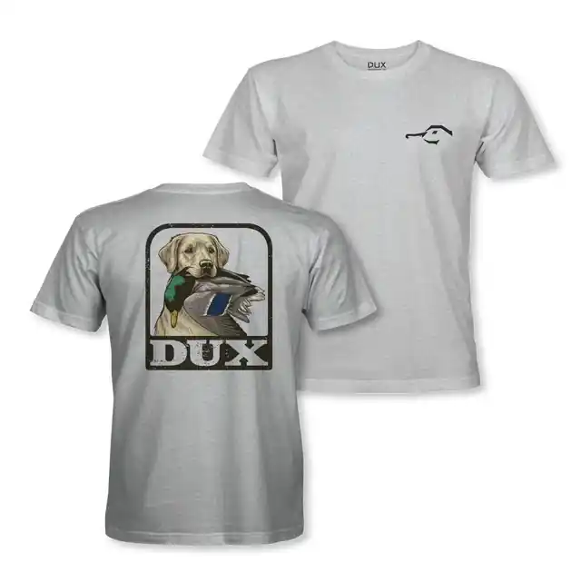 Men‘s Yellow Lab Graphic Short Sleeve Tee Shirt by Dux