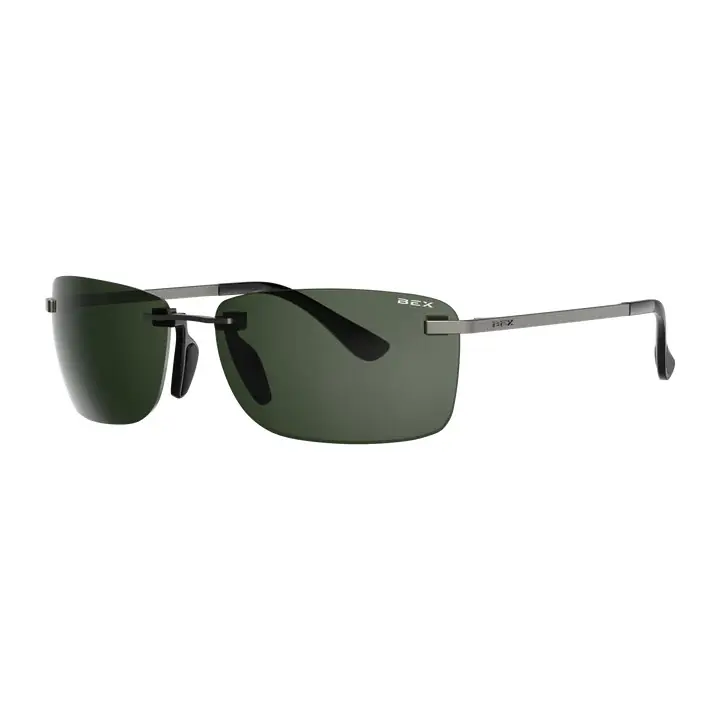 Legolas OTG Sunglasses with Matte Brushed Gunmetal Frames & Forest Lenses by Bex