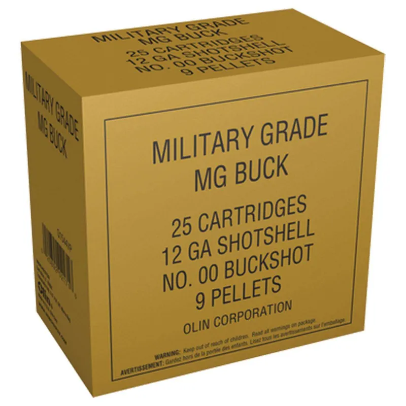 Winchester Military Grade 1,325 fps 12 Gauge 2-3/4" 00 Buckshot Shotgun Ammunition